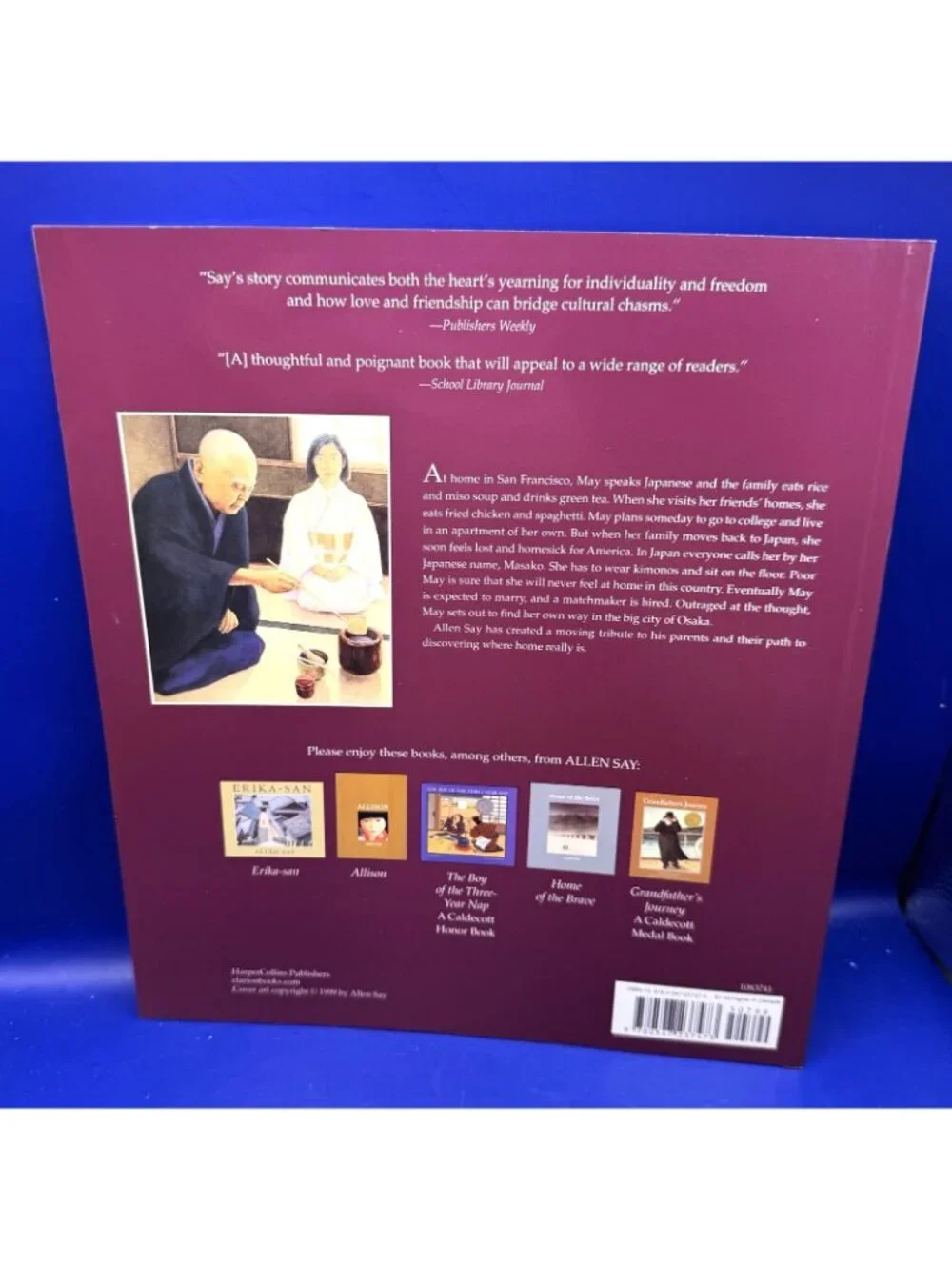 Tea With Milk Allen Say PB Clarion 2009 Ex Library Japan Multicultural Homeschoo